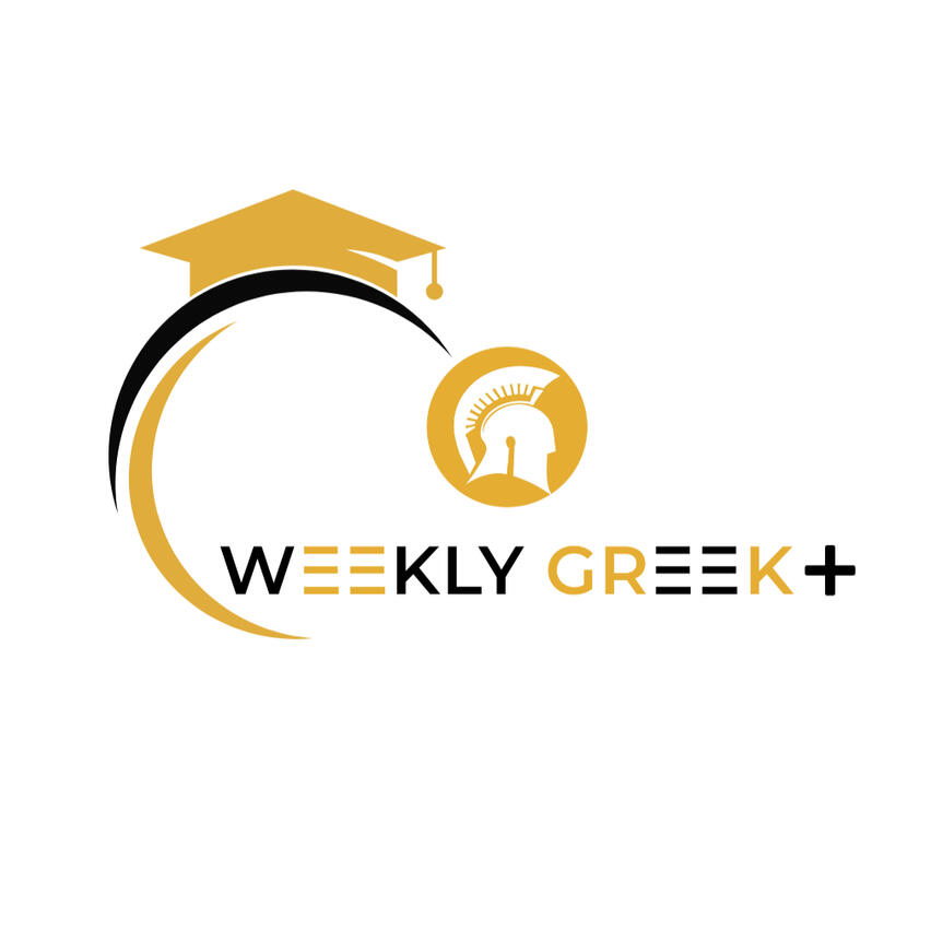 Learn Greek online with Weekly Greek Plus. Access premium lessons, ebooks, exercises and exclusive learning materials. Weekly Greek Plus logo premium Greek lessons ebooks exercises learn Greek online