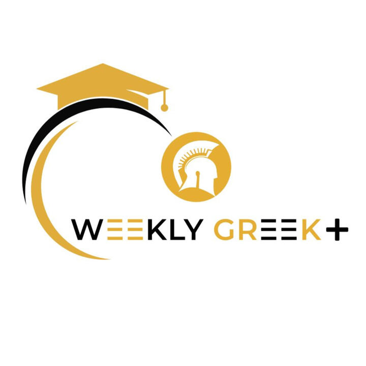 Weekly Greek Library logo – free Greek learning resources, PDFs, grammar, vocabulary, and worksheets.